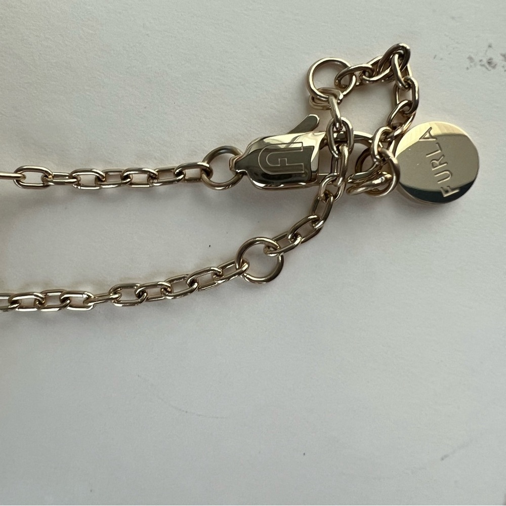 Furla Gold Heart Link Necklace - Picture 7 of 8